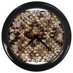 Snake Print	 Wall Clock (Black)