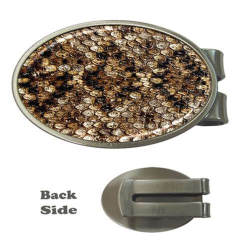 Snake Print	 Money Clip (Oval) from ArtsNow.com Front