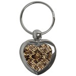 Snake Print	 Key Chain (Heart)