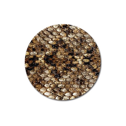 Snake Print	 Magnet 3  (Round) from ArtsNow.com Front