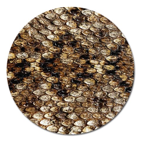 Snake Print	 Magnet 5  (Round) from ArtsNow.com Front