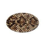 Snake Print	 Sticker Oval (10 pack)