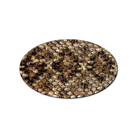 Snake Print	 Sticker Oval (100 pack) from ArtsNow.com Front