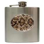 Snake Print	 Hip Flask (6 oz)