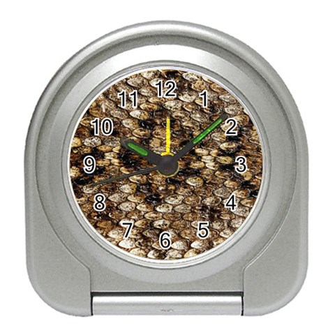 Snake Print	 Travel Alarm Clock from ArtsNow.com Front