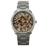 Snake Print	 Sport Metal Watch