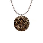 Snake Print	 1  Button Necklace