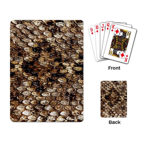 Snake Print	 Playing Cards Single Design from ArtsNow.com Back