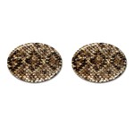 Snake Print	 Cufflinks (Oval)