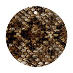 Snake Print	 Round Ornament (Two Sides)