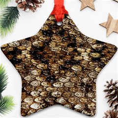 Snake Print	 Star Ornament (Two Sides) from ArtsNow.com Front