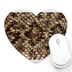 Snake Print	 Mousepad (Heart)