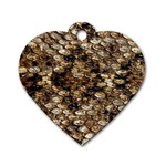 Snake Print	 Dog Tag Heart (One Side)