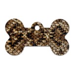 Snake Print	 Dog Tag Bone (Two Sides)