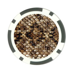 Snake Print	 Poker Chip Card Guard (10 pack) from ArtsNow.com Front