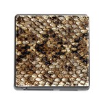 Snake Print	 Memory Card Reader with Storage (Square)