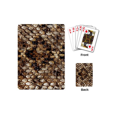 Snake Print	 Playing Cards (Mini) from ArtsNow.com Back
