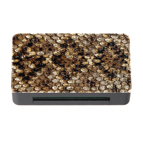 Snake Print	Memory Card Reader with CF (Rectangular) from ArtsNow.com Front