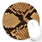 Snake Print Big	 Round Mousepad