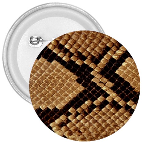 Snake Print Big	 3  Button from ArtsNow.com Front