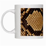 Snake Print Big	 White Mug