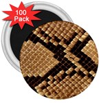 Snake Print Big	 3  Magnet (100 pack)