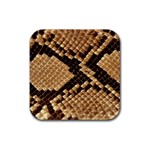 Snake Print Big	 Rubber Coaster (Square)