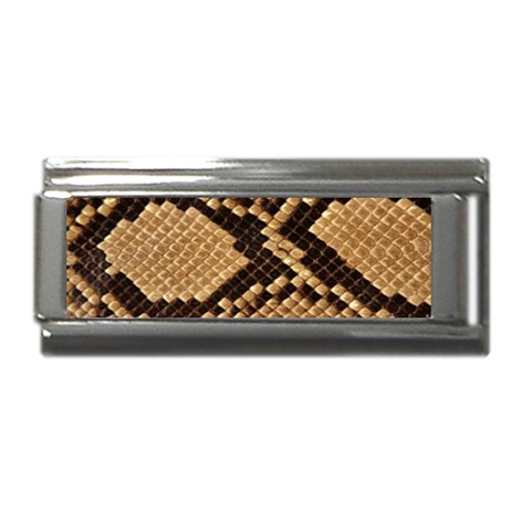 Snake Print Big	Super Link intalian Charm (9mm) from ArtsNow.com Front