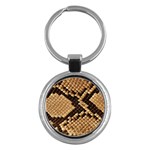 Snake Print Big	 Key Chain (Round)