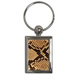 Snake Print Big	 Key Chain (Rectangle)