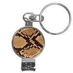 Snake Print Big	 Nail Clippers Key Chain