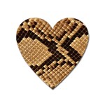 Snake Print Big	 Magnet (Heart)