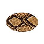 Snake Print Big	 Sticker Oval (10 pack)