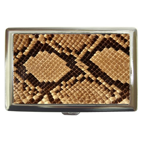 Snake Print Big	 Cigarette Money Case from ArtsNow.com Front