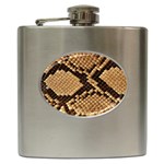 Snake Print Big	 Hip Flask (6 oz)