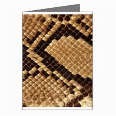 Snake Print Big	 Greeting Cards (Pkg of 8) from ArtsNow.com Left