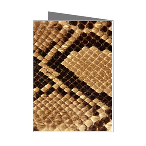 Snake Print Big	 Mini Greeting Cards (Pkg of 8) from ArtsNow.com Left