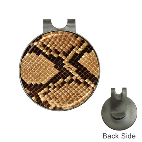 Snake Print Big	 Golf Ball Marker Hat Clip from ArtsNow.com Front