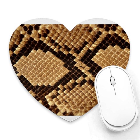 Snake Print Big	 Mousepad (Heart) from ArtsNow.com Front
