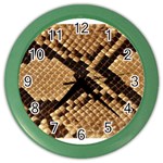 Snake Print Big	 Color Wall Clock