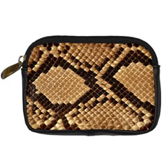 Snake Print Big	 Digital Camera Leather Case from ArtsNow.com Front