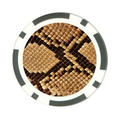 Snake Print Big	 Poker Chip Card Guard (10 pack) from ArtsNow.com Front