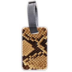 Snake Print Big	 Luggage Tag (two sides) from ArtsNow.com Front