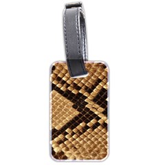 Snake Print Big	 Luggage Tag (two sides) from ArtsNow.com Back