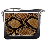 Snake Print Big	Messenger Bag