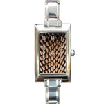 Cobra Print	 Rectangular Italian Charm Watch