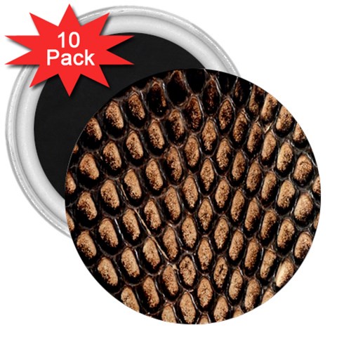 Cobra Print	 3  Magnet (10 pack) from ArtsNow.com Front