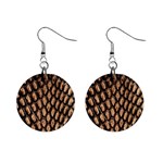 Cobra Print	 1  Button Earrings