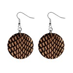 Cobra Print	 1  Button Earrings