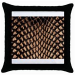 Cobra Print	 Throw Pillow Case (Black)